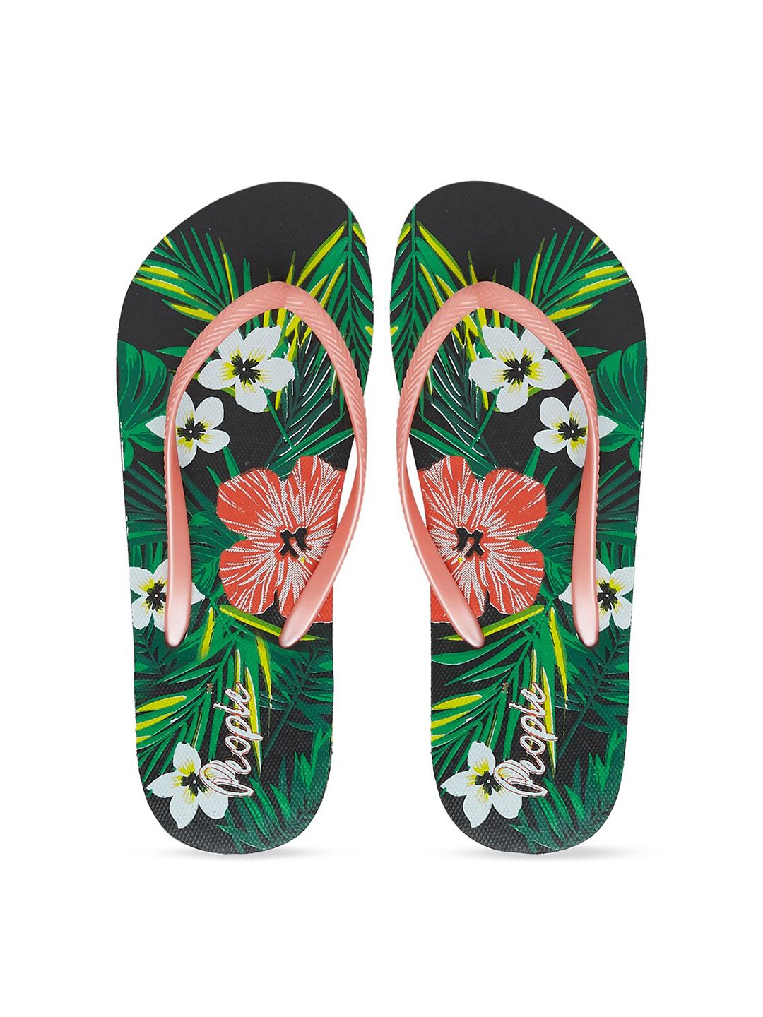 People Women Printed Thong Flip-Flops