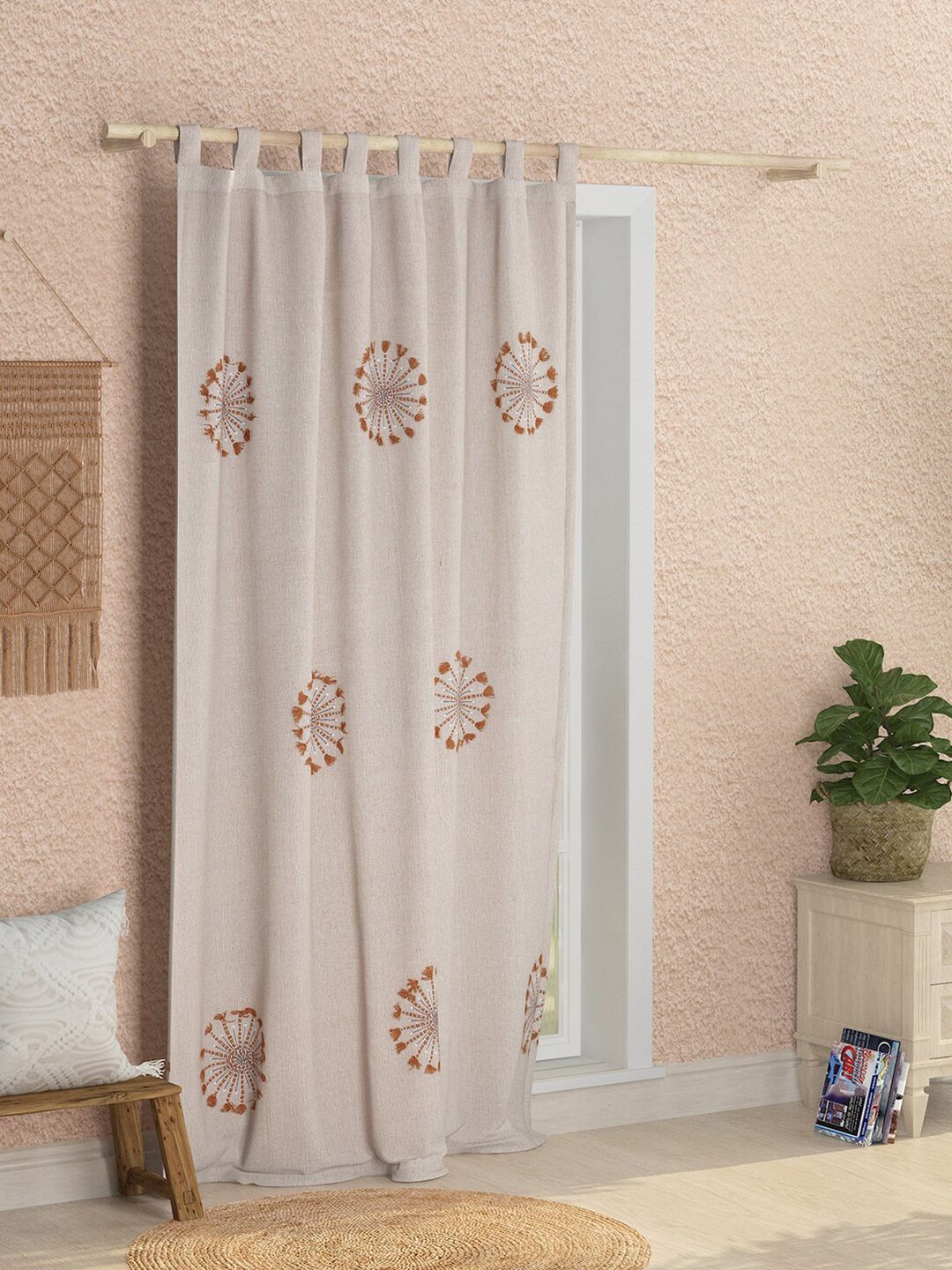 Sangria Unisex Organic Cotton Curtains and Sheers Price in India