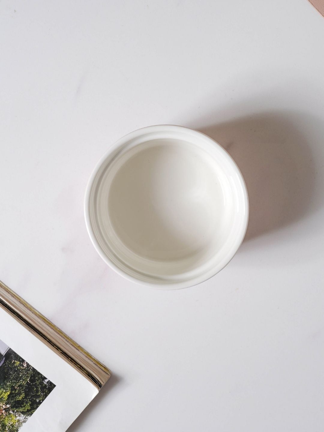 Nestasia Women White & Blue Textured Ceramic Pudding Bowl 200 Ml Price in India