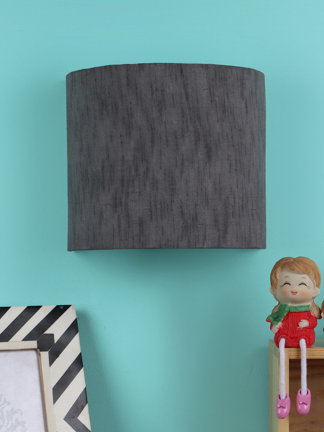 Foziq Grey Textured Wall Lamp Price in India