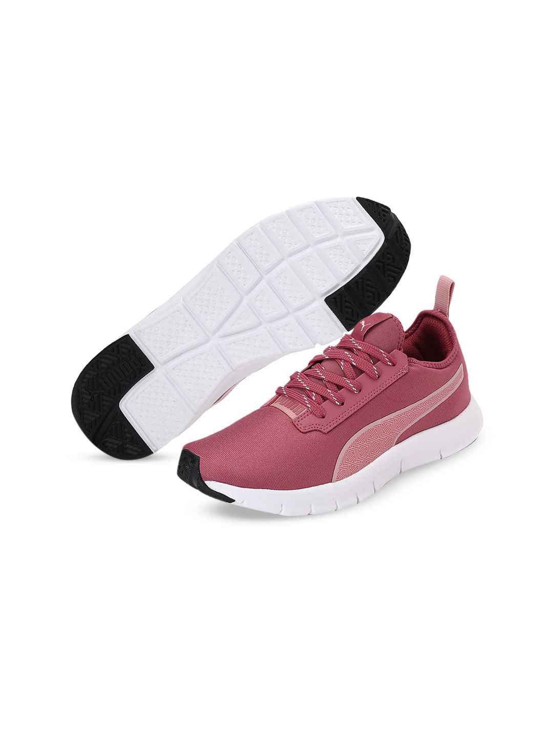 Puma Women Pink & White Colourblocked Sneakers Price in India