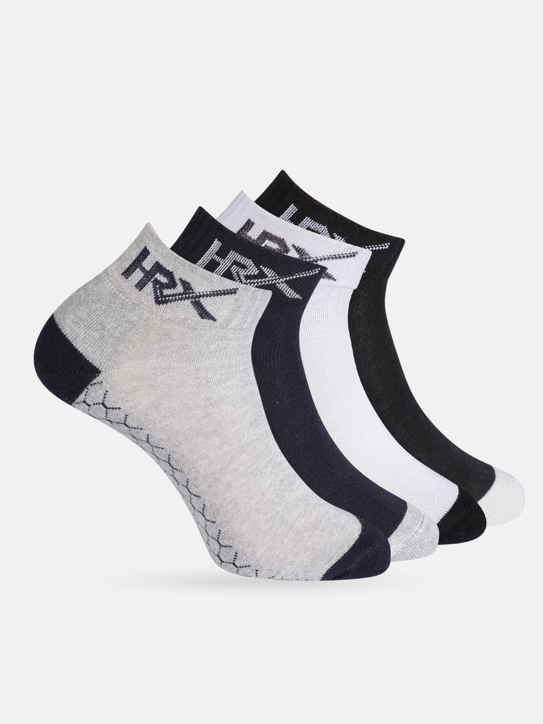 HRX by Hrithik Roshan Men Pack of 4 Ankle Length Socks