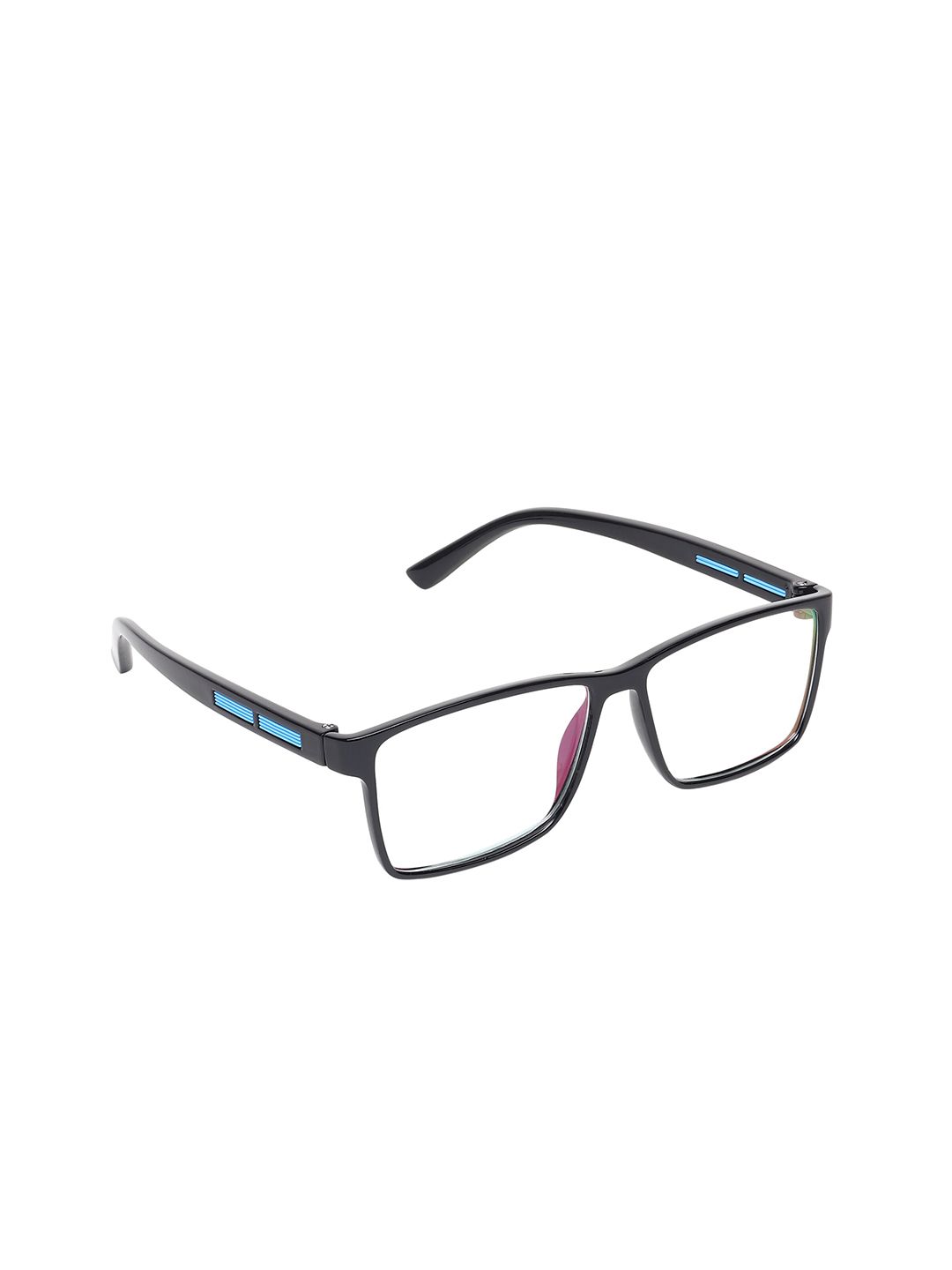 ALIGATORR Clear Lens & Black Square Sunglasses with UV Protected Lens AGR_AERO SQR BLK-