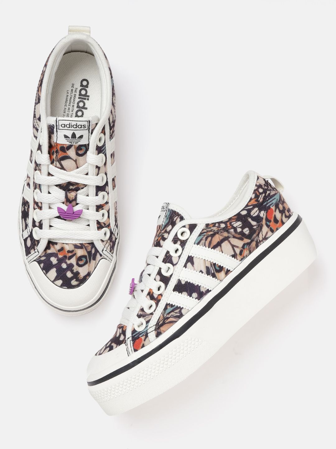 Buy ADIDAS Originals Women Printed Nizza Platform Sneakers - Casual Shoes  for Women 20072162 | Myntra