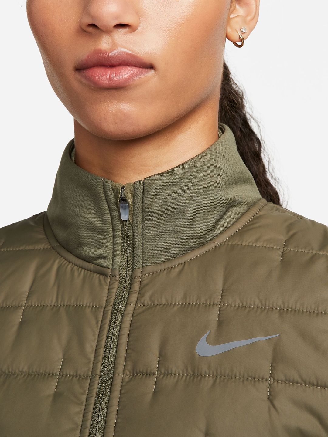 nike women's olive green jacket