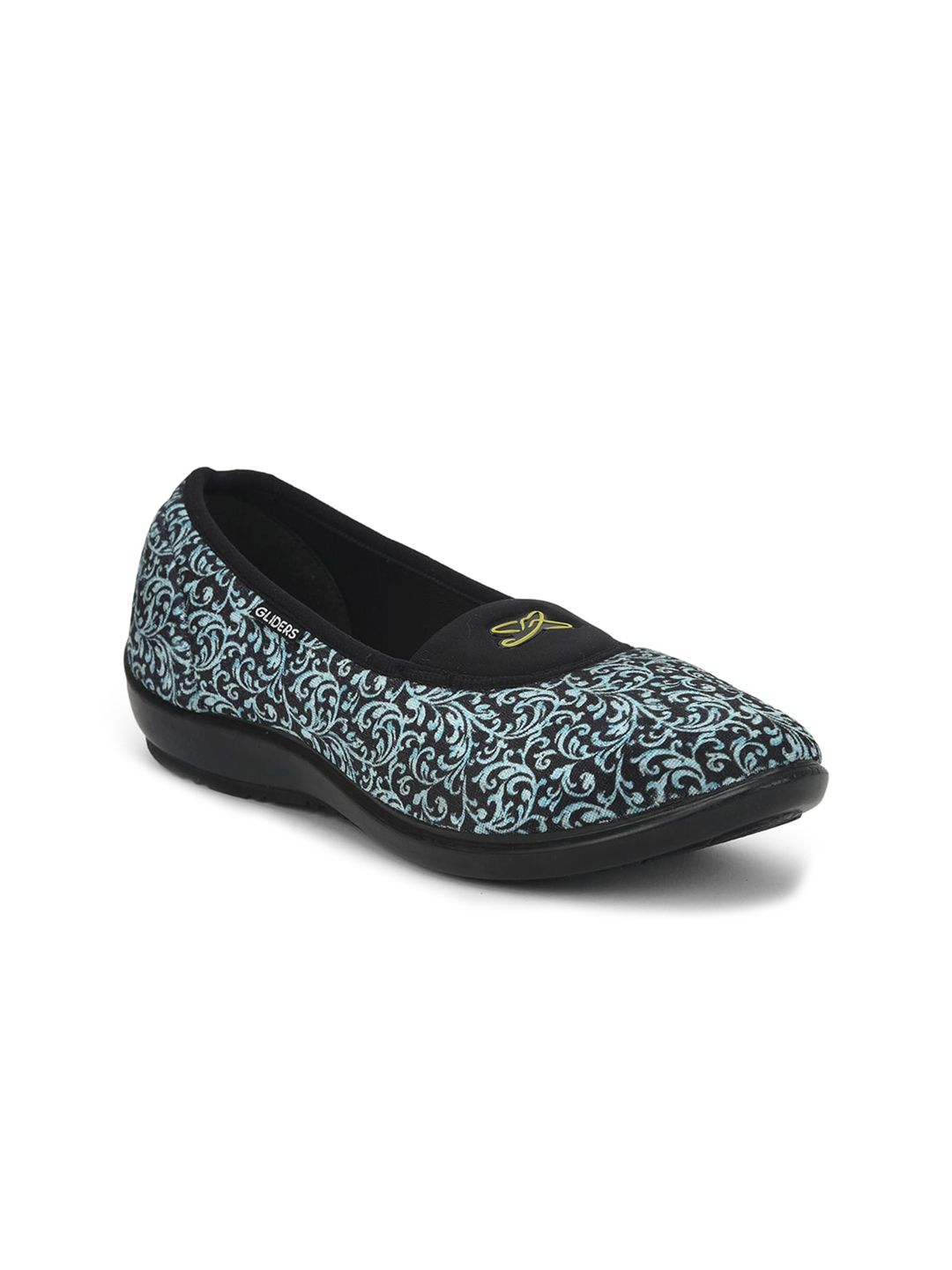 Liberty Women Blue Printed Slip-On Sneakers Price in India