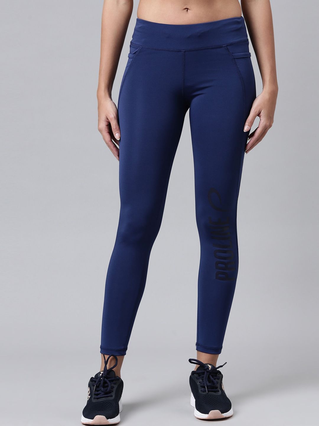 Proline Active Women Blue Solid Track Pants Price in India