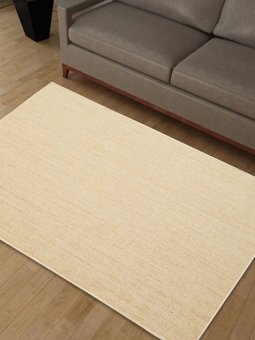 Home Centre Paradise Beige Solid Anti-Skid Sisal Floor Carpet Price in India