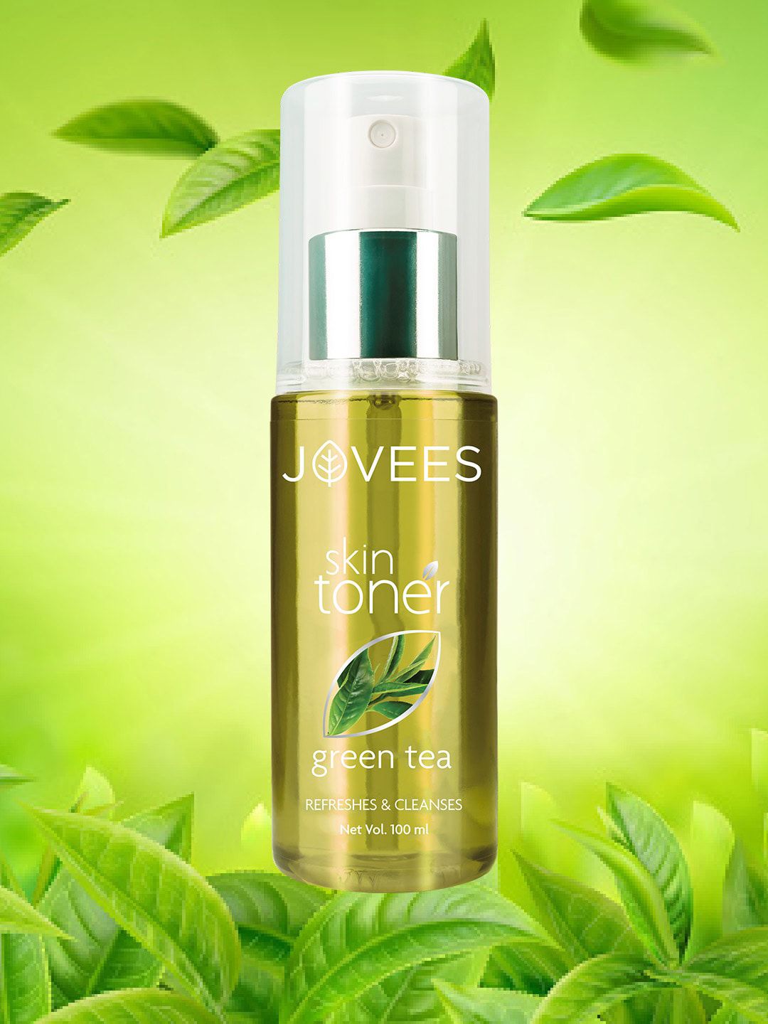 Jovees Herbal Green Tea Skin Toner to Cleanse & Moisturise For Oily Skin - 100 ml