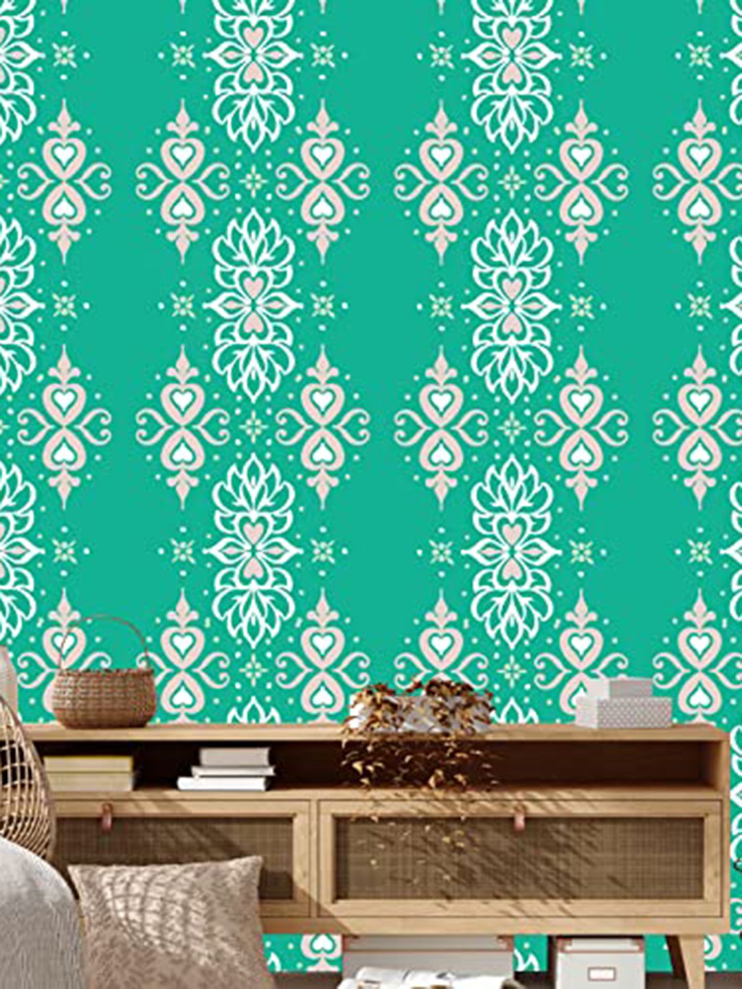 Asian Paints Green & White Self Adhesive Wallpaper Price in India