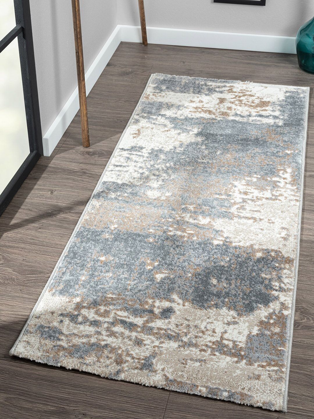OBSESSIONS Brown Anti-Static Polypropylene Floor Runner Price in India