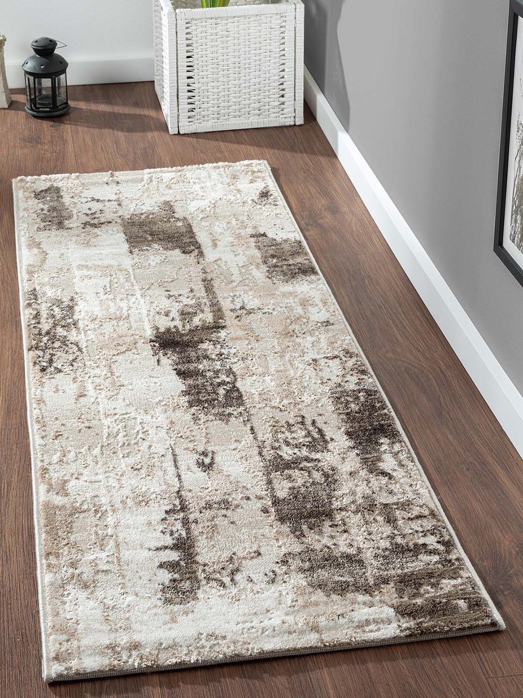 OBSESSIONS Beige Anti-Static Polypropylene Floor Runner Price in India