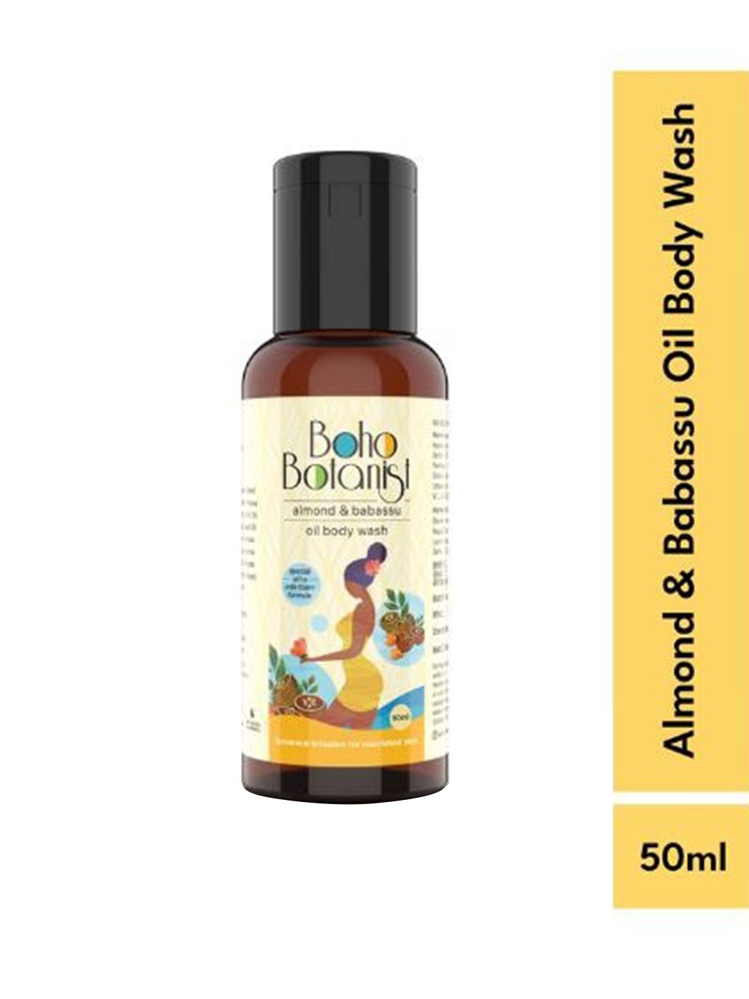 Boho Botanist Almond & Babassu Oil Body Wash 50ml