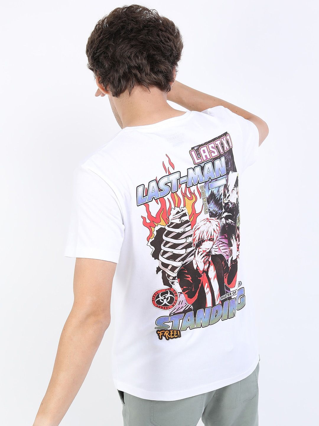 HIGHLANDER Men White Printed Slim Fit T-shirt deal from myntra HIGHLANDER Men White Printed Slim Fit T-shirt deal from myntra