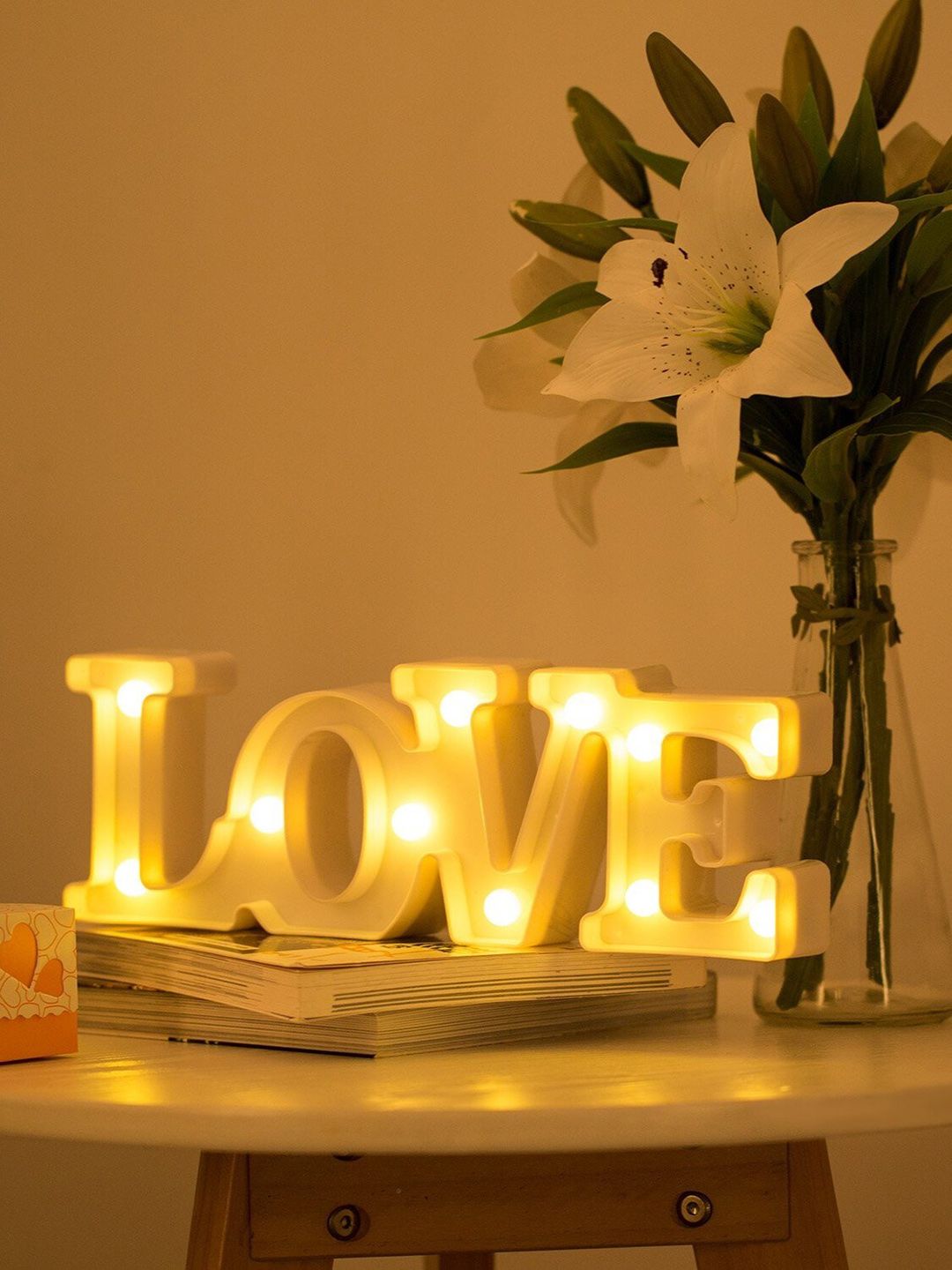 Awestuffs LOVE Marquee Table Lamp Price in India