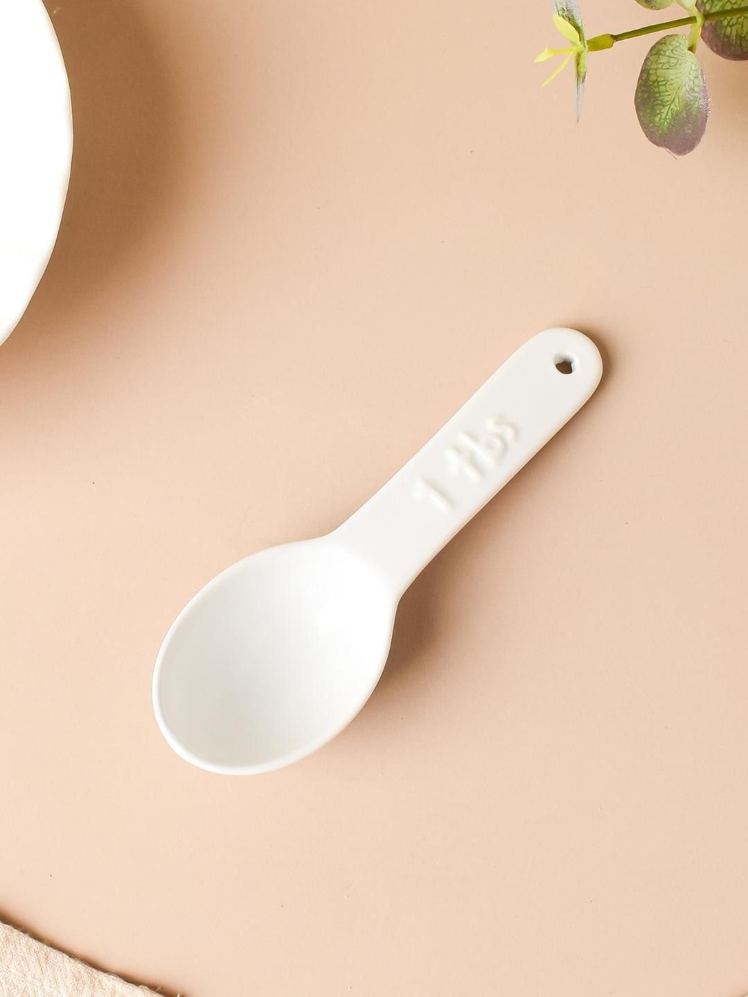 Nestasia White Solid Riona Ceramic Teaspoon Price in India