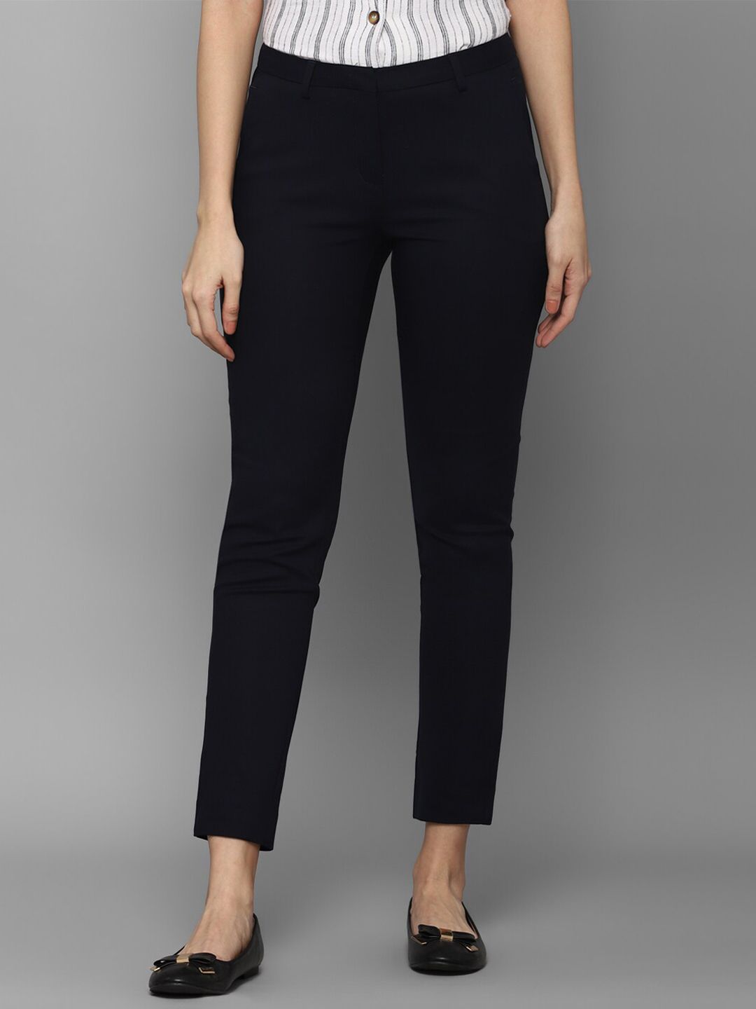 Allen Solly Woman Women Black Trousers Price in India