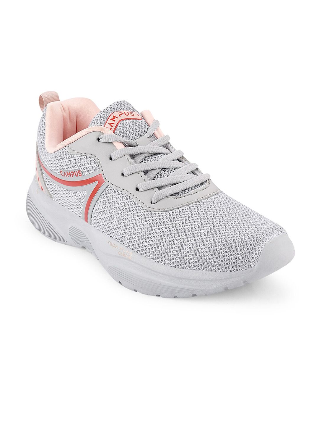 Campus Women Grey Mesh Running Shoes Price in India