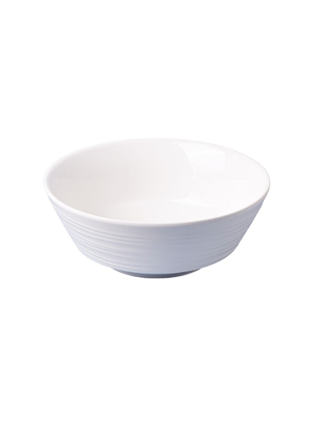Nestasia White 1 Piece Textured Ceramic Matte Bowl Price in India