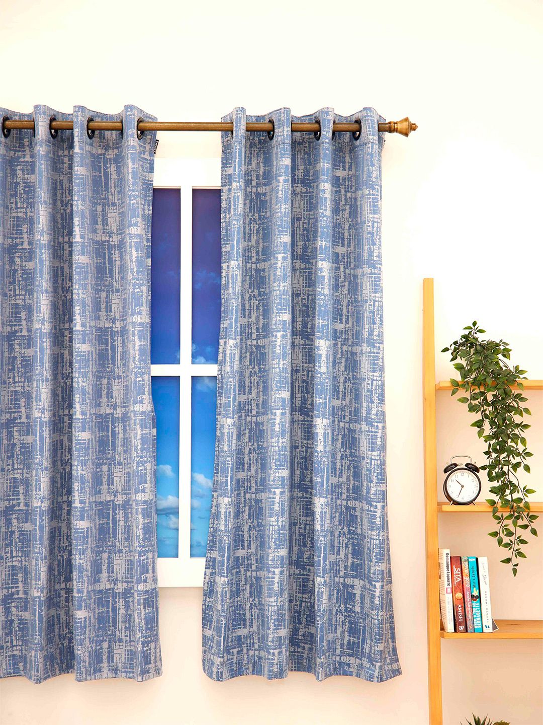 Ariana White Black Out Window Curtain Price in India