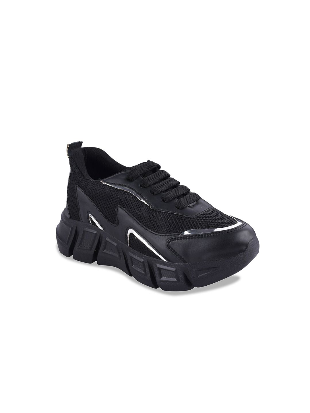 Shoetopia Women Black Running Non-Marking Shoes Price in India