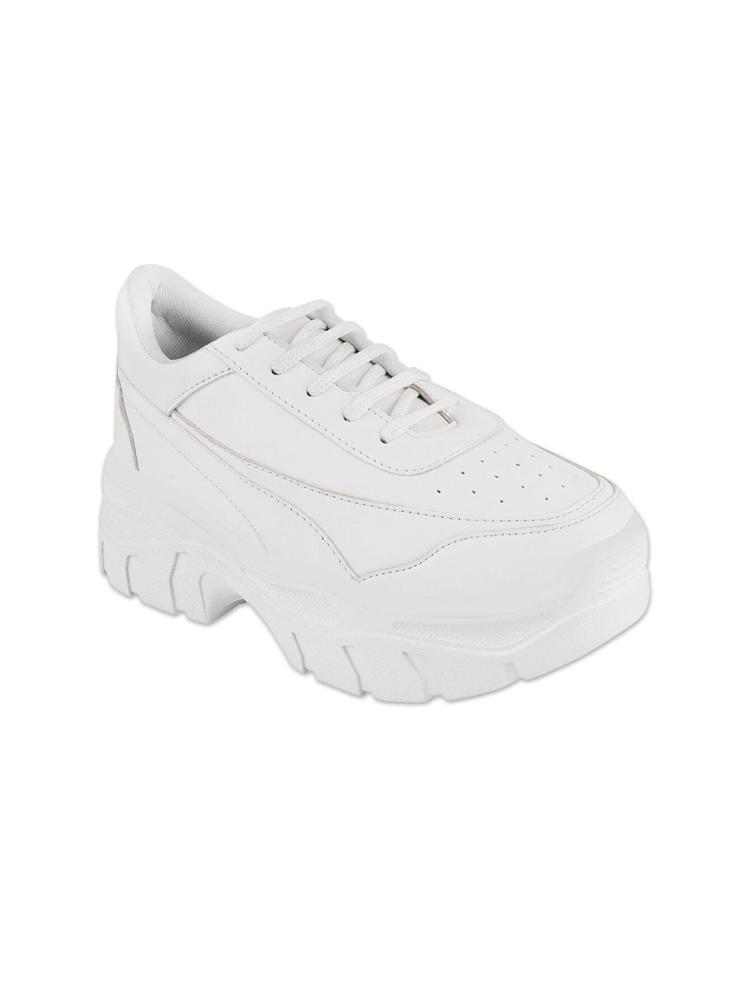 Shoetopia Women White Running Non-Marking Shoes Price in India