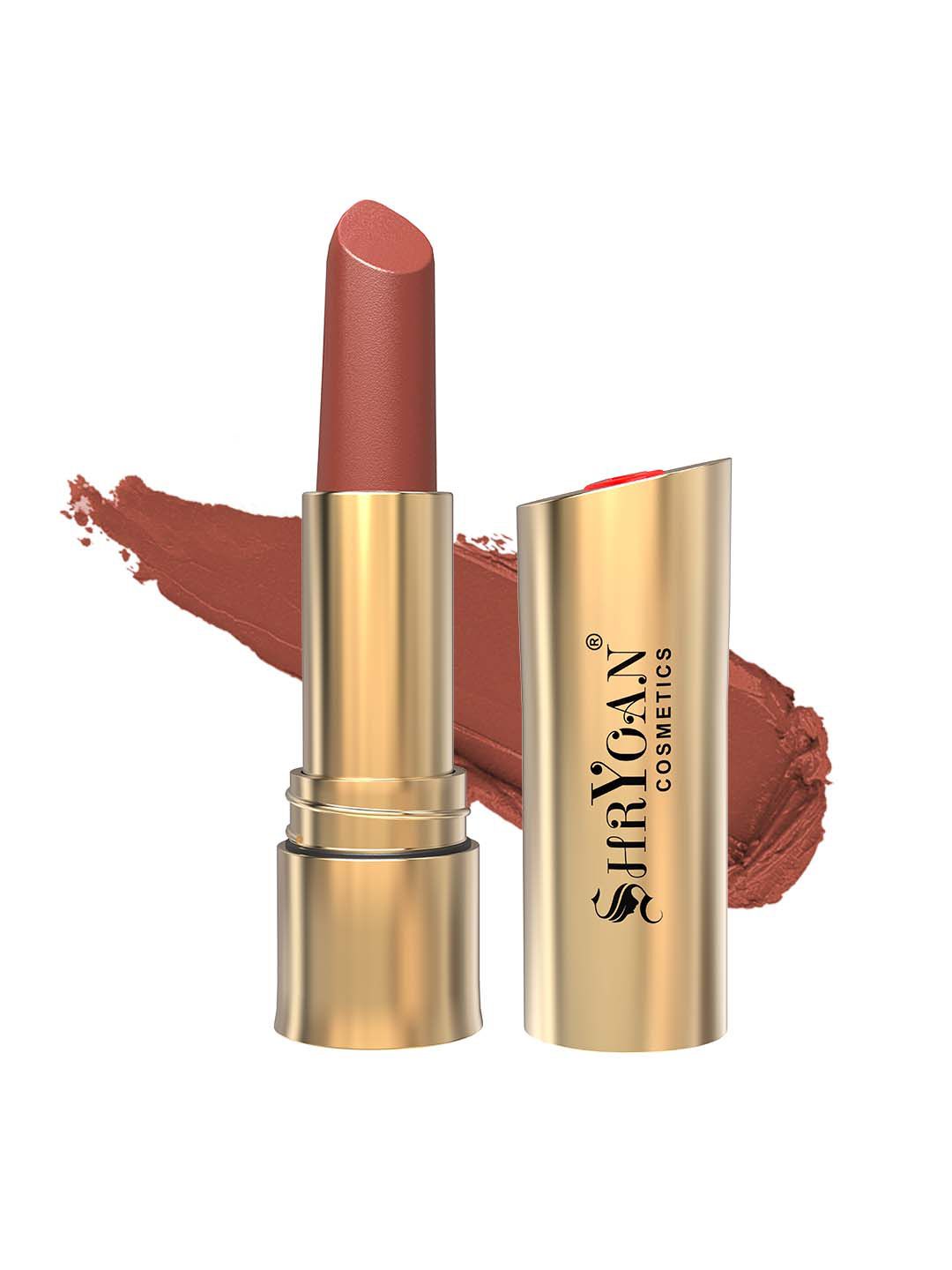 SHRYOAN Matte Longlasting Non Transfer Lipstick - Toasted Almond - 3.8 gm