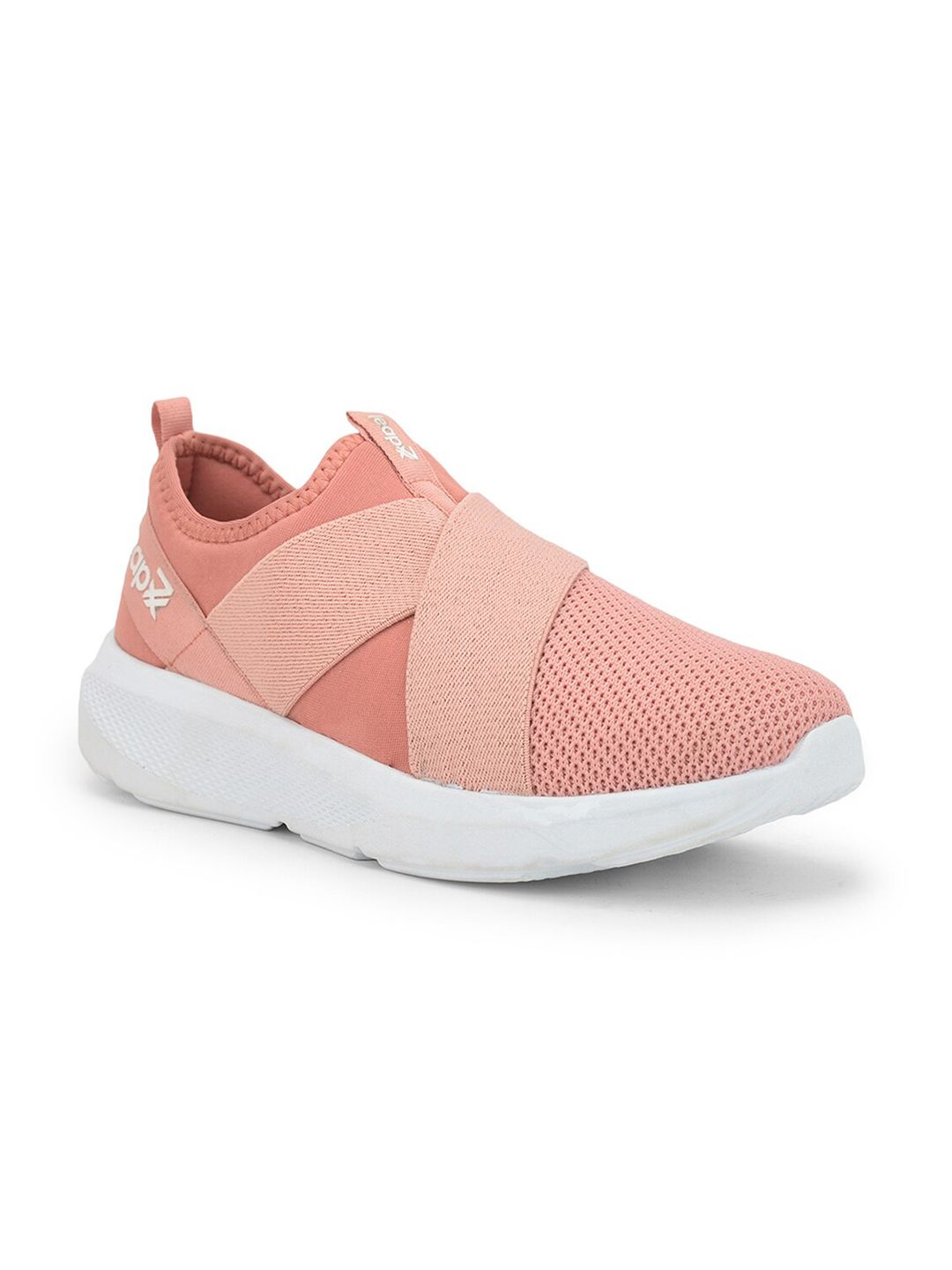 Liberty Women Peach-Coloured Mesh Running Non-Marking Shoes Price in India