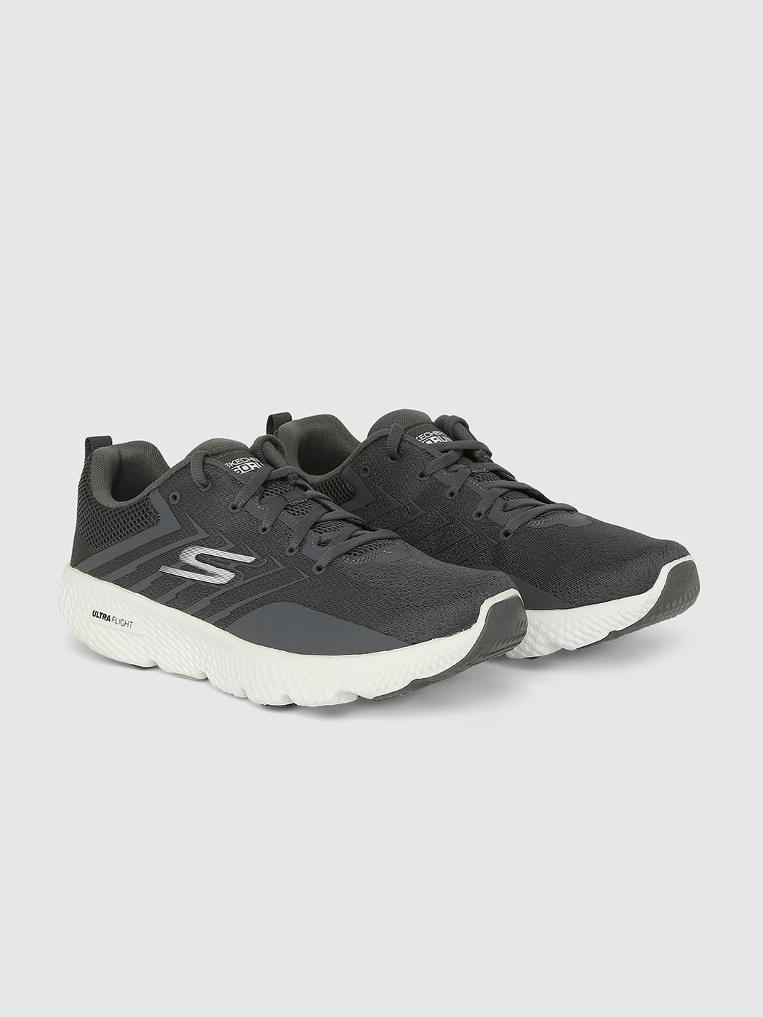 Skechers Men Power - Volt Grey Running Non-Marking Shoes