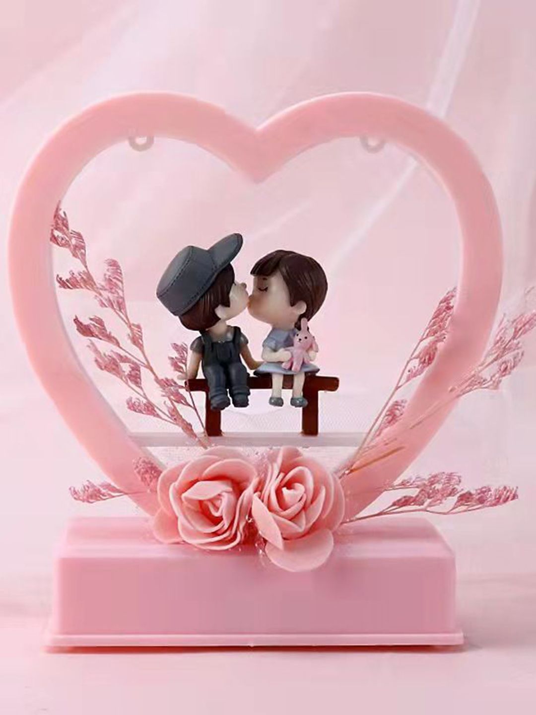 Buy CHOCOZONE Musical Couple with Lights Pink Plastic Glossy