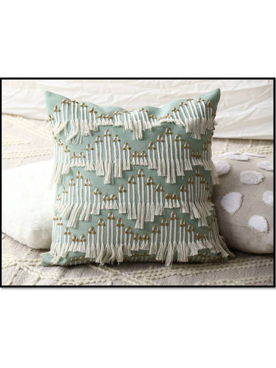 HERE&NOW  Embroidered Square Cushion Covers Price in India