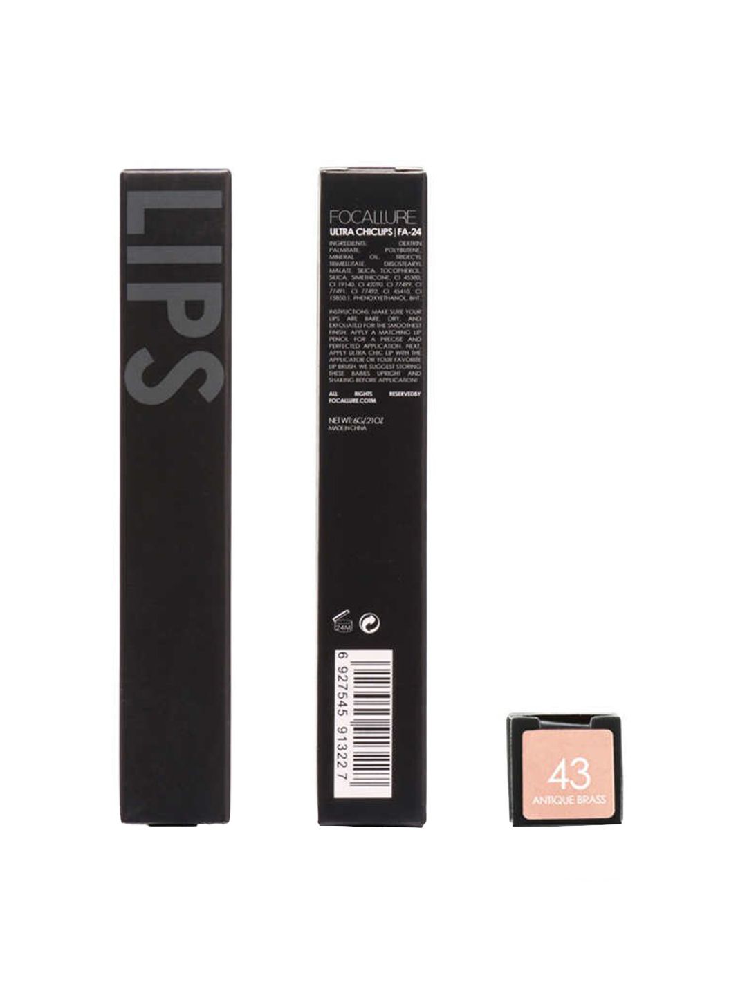 FOCALLURE Long-Lasting Transfer-Proof Liquid Lipstick 6 ml - Antique Brass 43