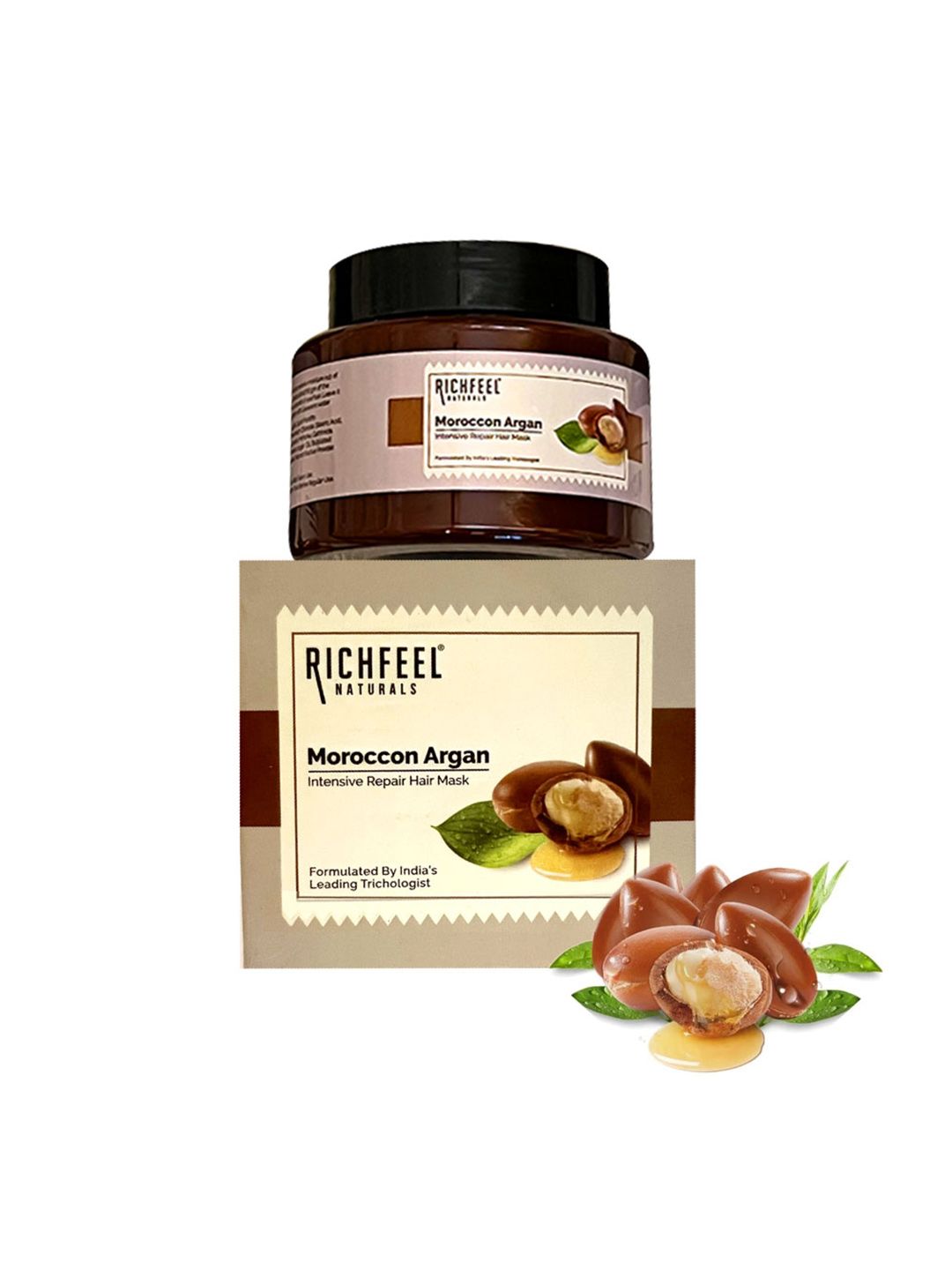 Richfeel Moroccon Argan Intensive Repair Hair Mask for Damaged Hair - 100 g