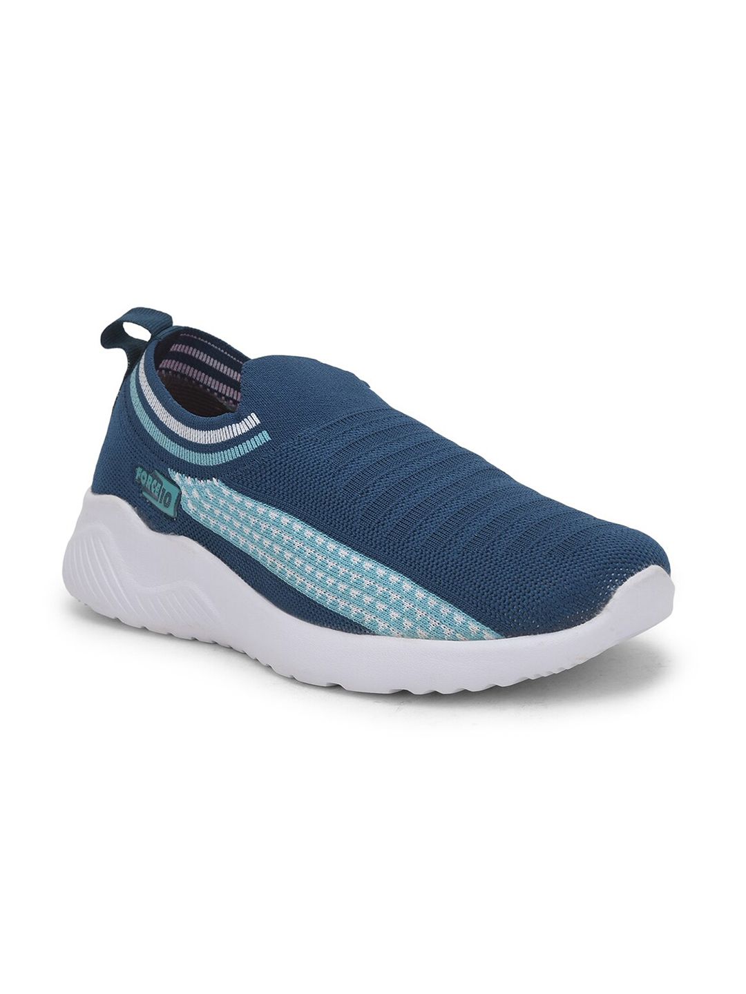 Liberty Women Blue Mesh Walking Non-Marking Shoes Price in India