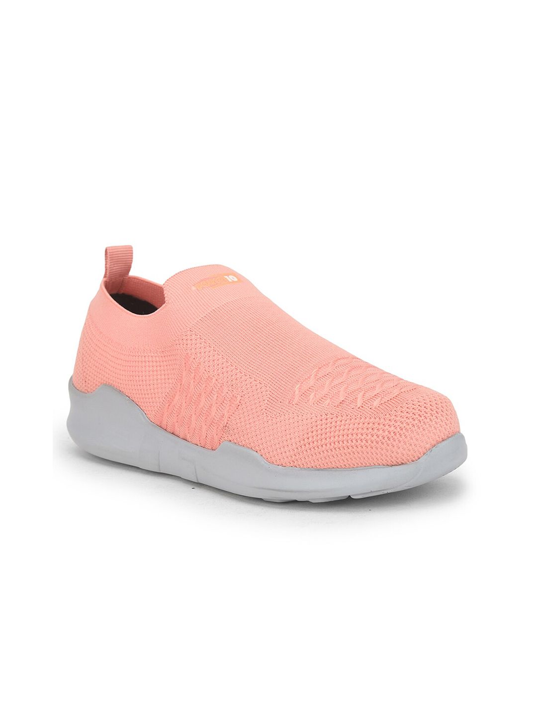 Liberty Women Peach-Coloured Mesh Walking Non-Marking Shoes Price in India