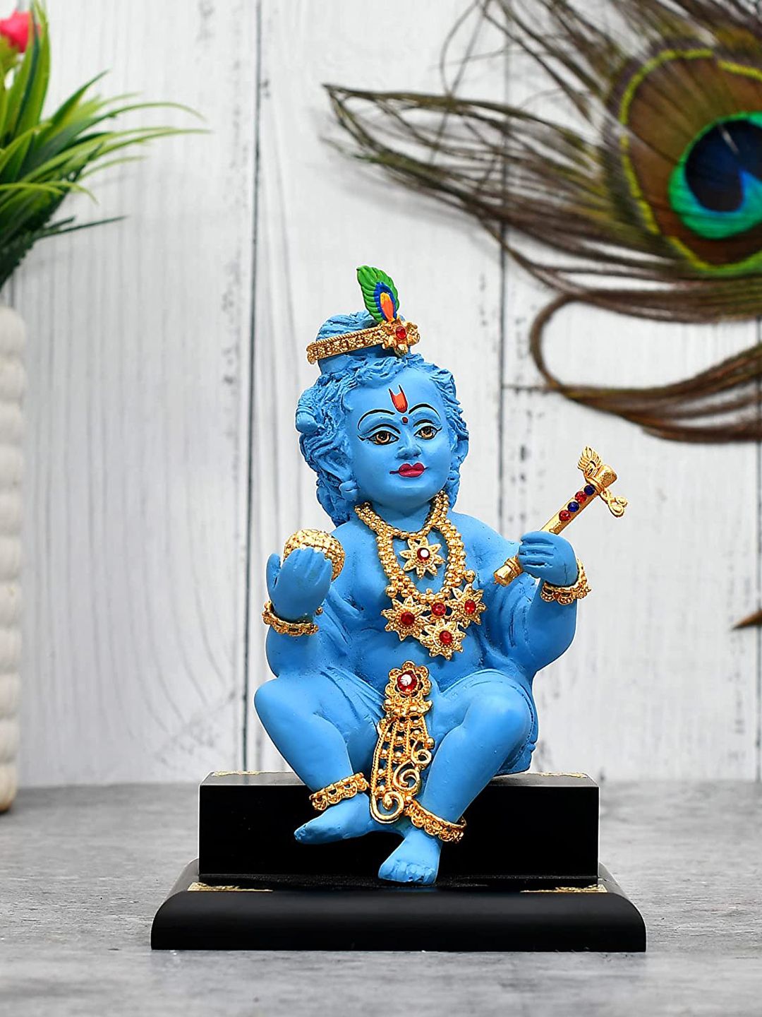Perpetual Blue Krishna Idol Showpiece Price in India