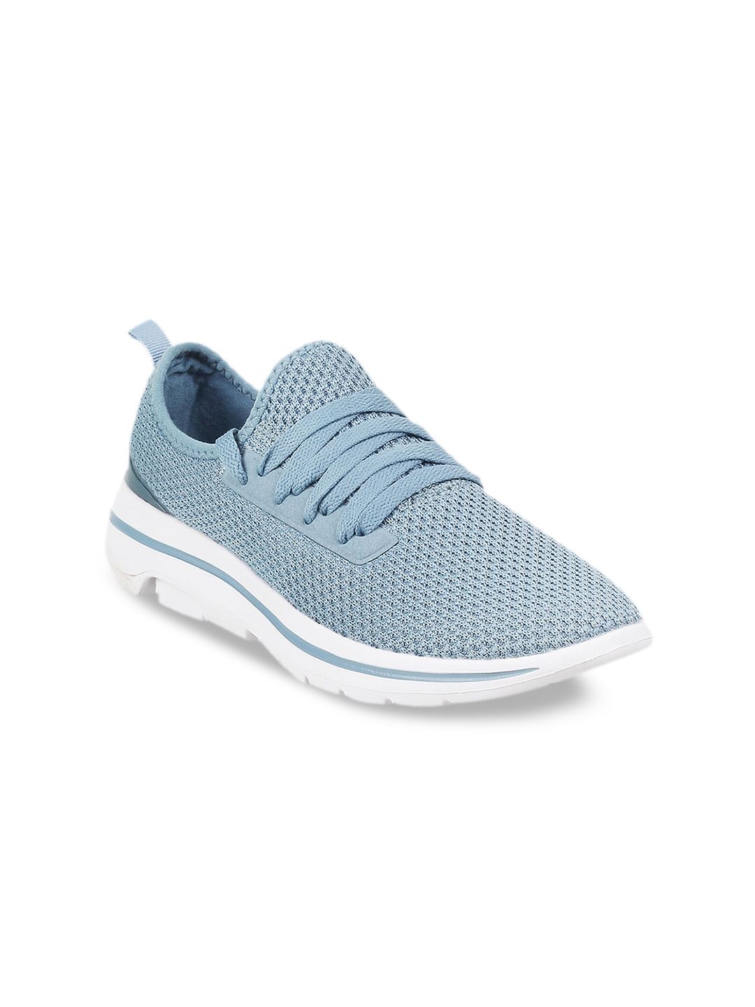 ACTIV Women Blue & White Textured Synthetic Sneakers Price in India