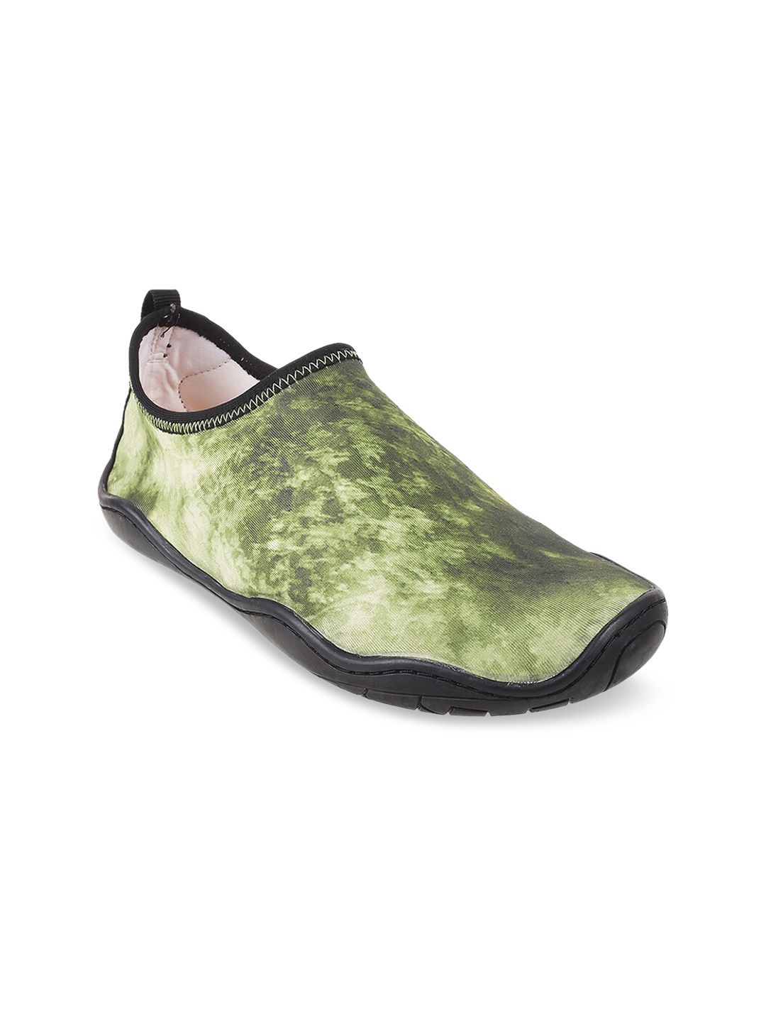 Metro Women Green Printed Slip-On Sneakers Price in India