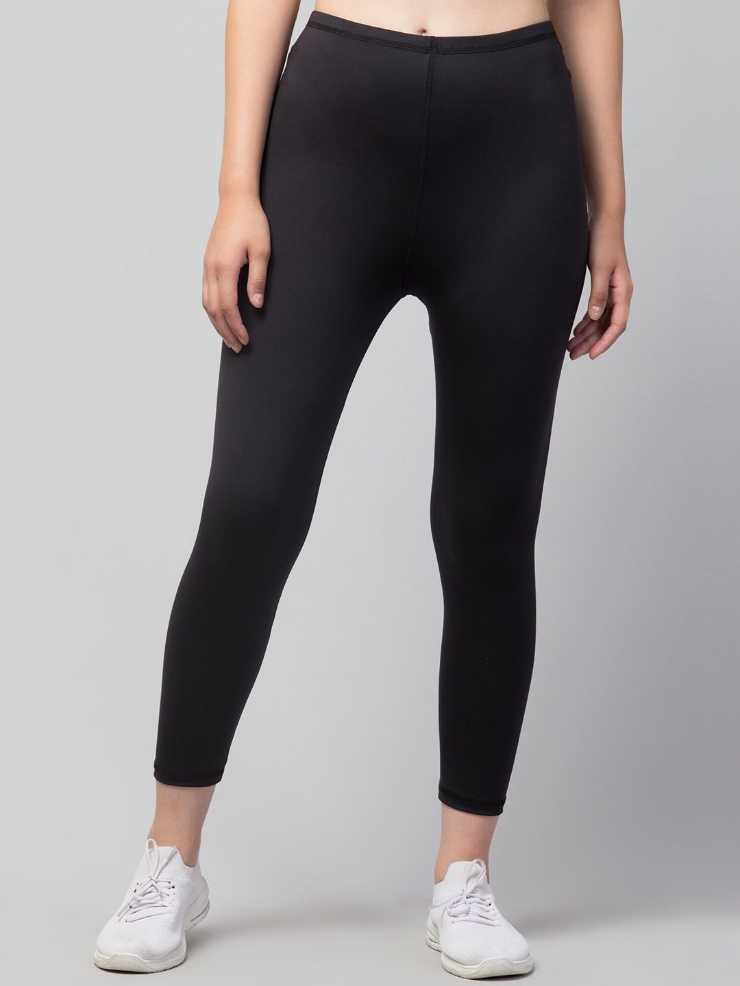 Apraa & Parma Women Black Solid High-Waist Tights Price in India