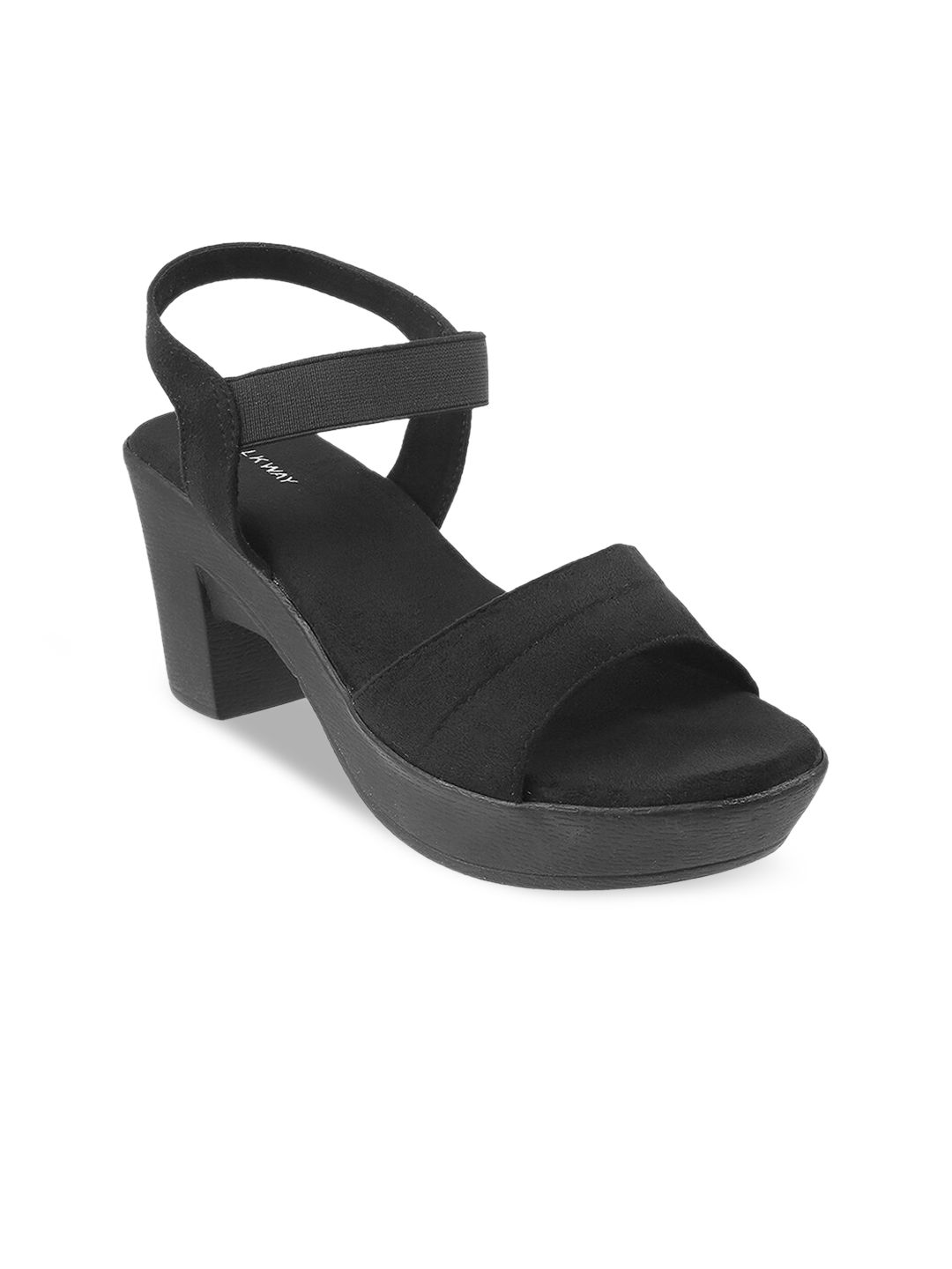 WALKWAY by Metro Black Block Sandals