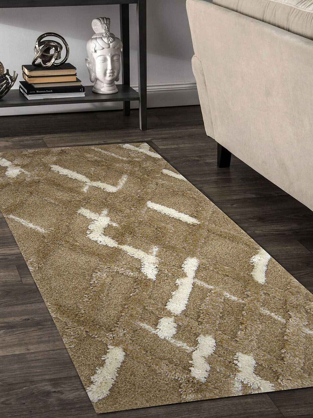 OBSESSIONS Brown Brown Abstract  Anti-skid Runners Price in India