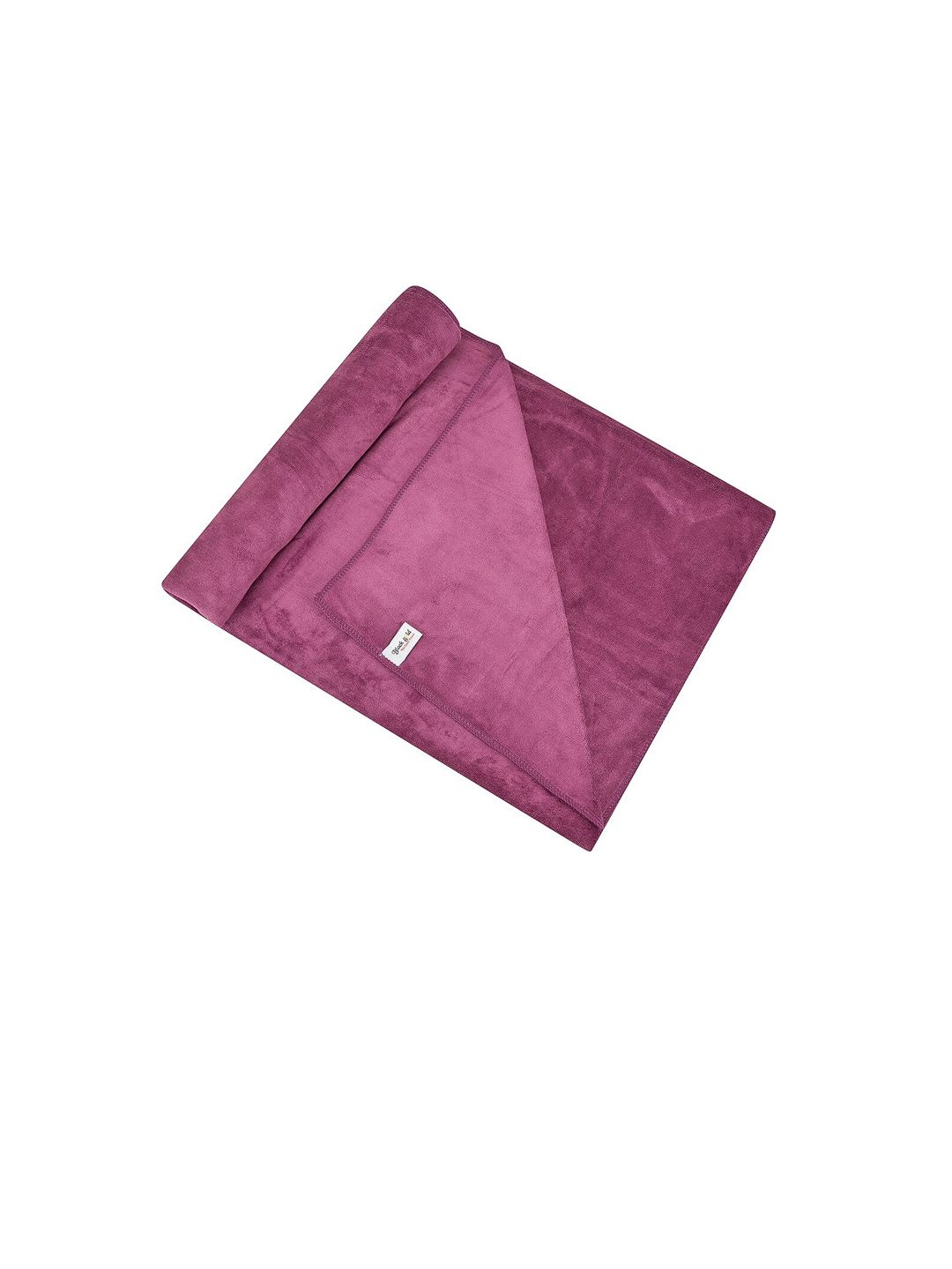 Black Gold Pack Of 2 Purple Solid 400GSM Bath Towels Price in India