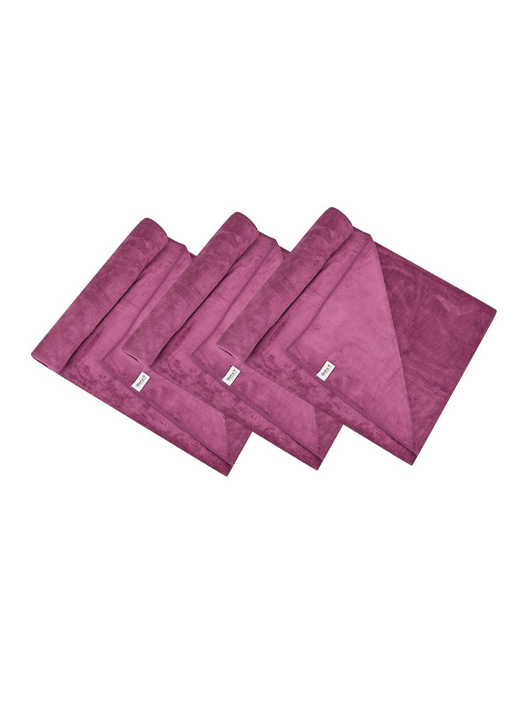 Black Gold Set Of 3 Solid 400 GSM Bath Towels Price in India