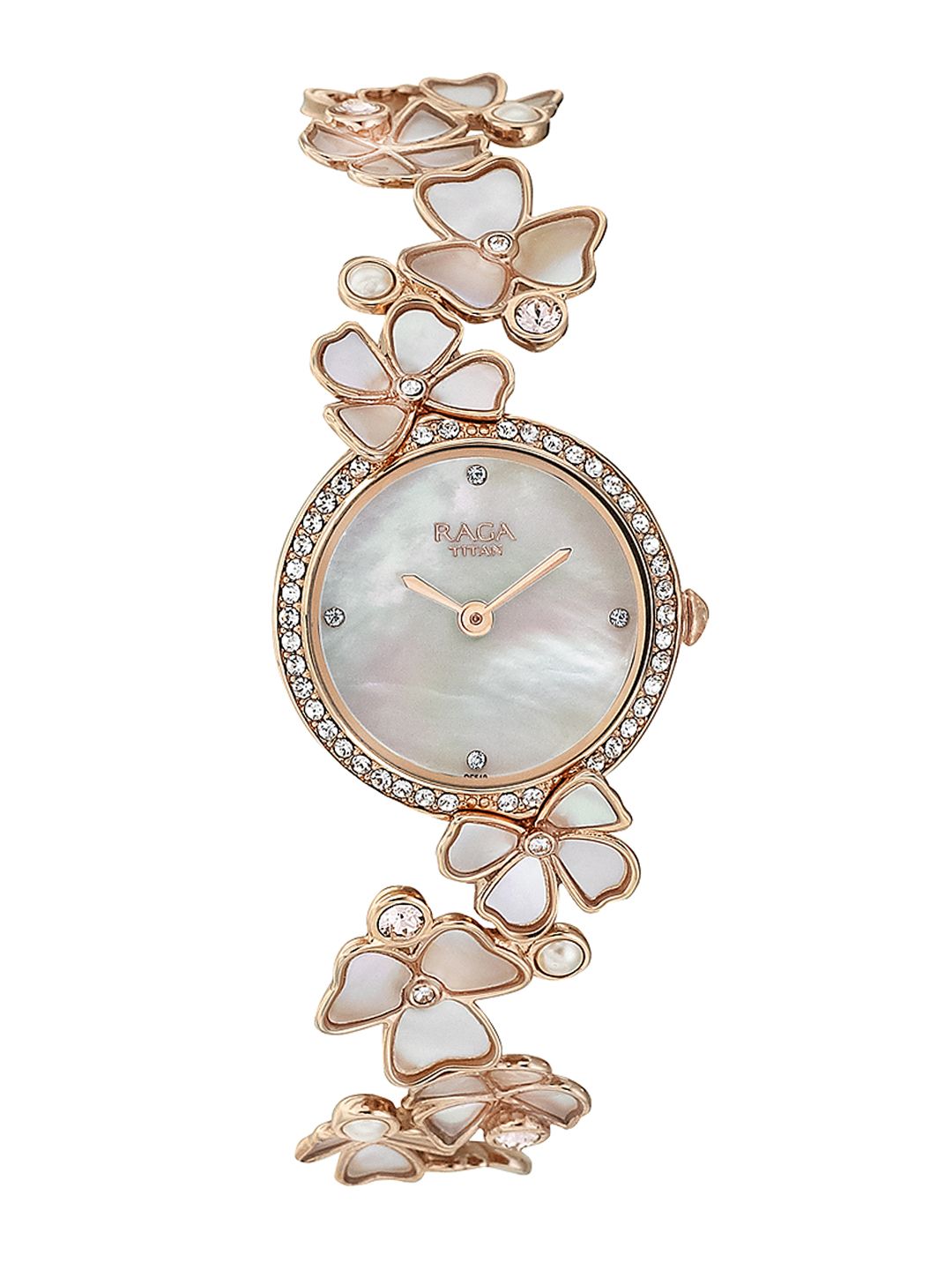 Titan Raga Moonlight Women Mother of Pearl Analogue Watch 95030WM01 Price in India