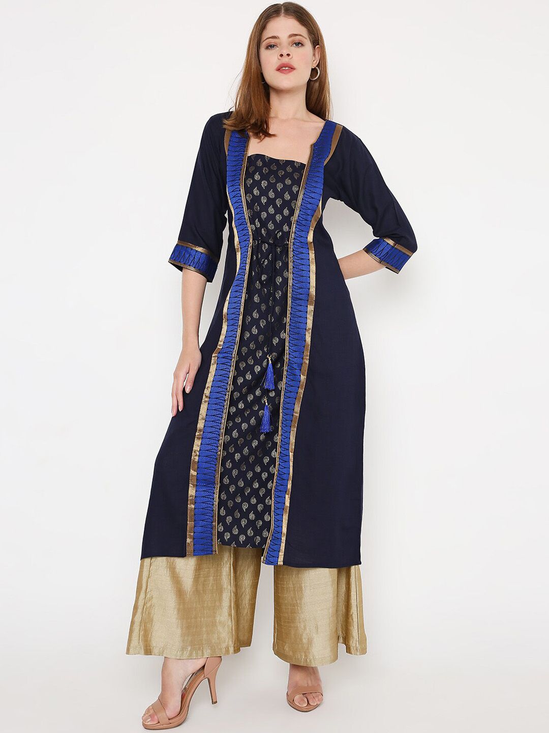 Peppertree Women Blue Ethnic Dresses Price in India