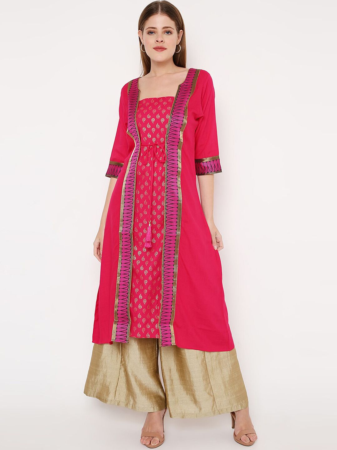 Peppertree Women Pink Ethnic Dresses Price in India