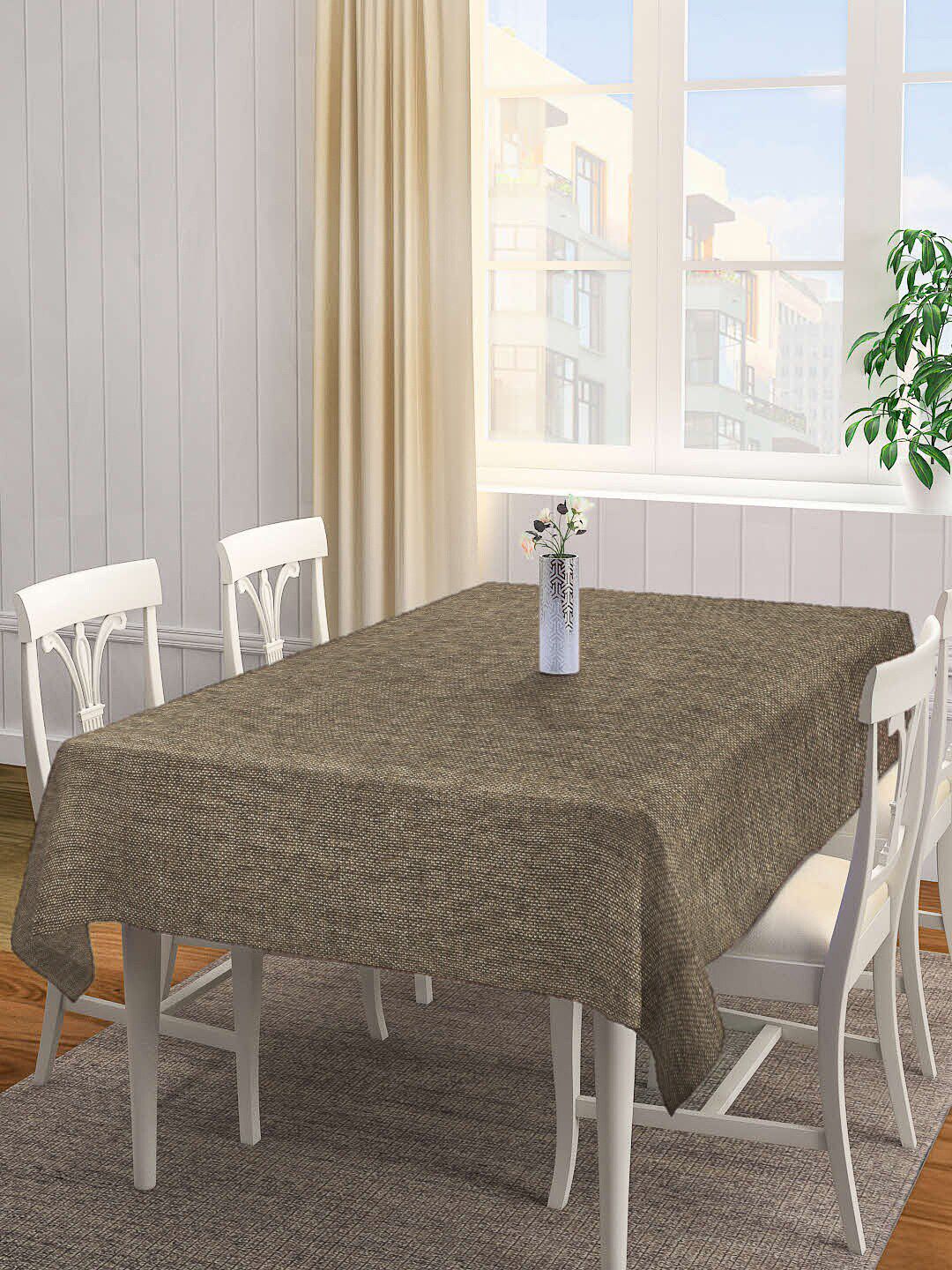 KLOTTHE 6 Seater  Woven Design Rectangular Table Cover Price in India