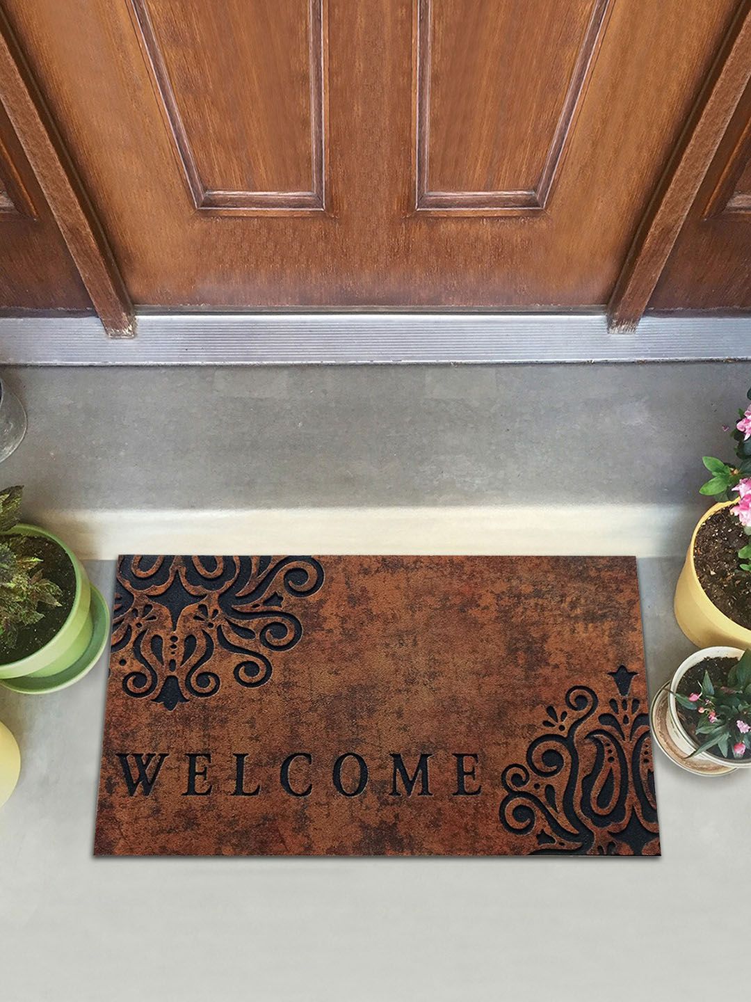 OBSESSIONS Printed Anti-skid Doormats Price in India