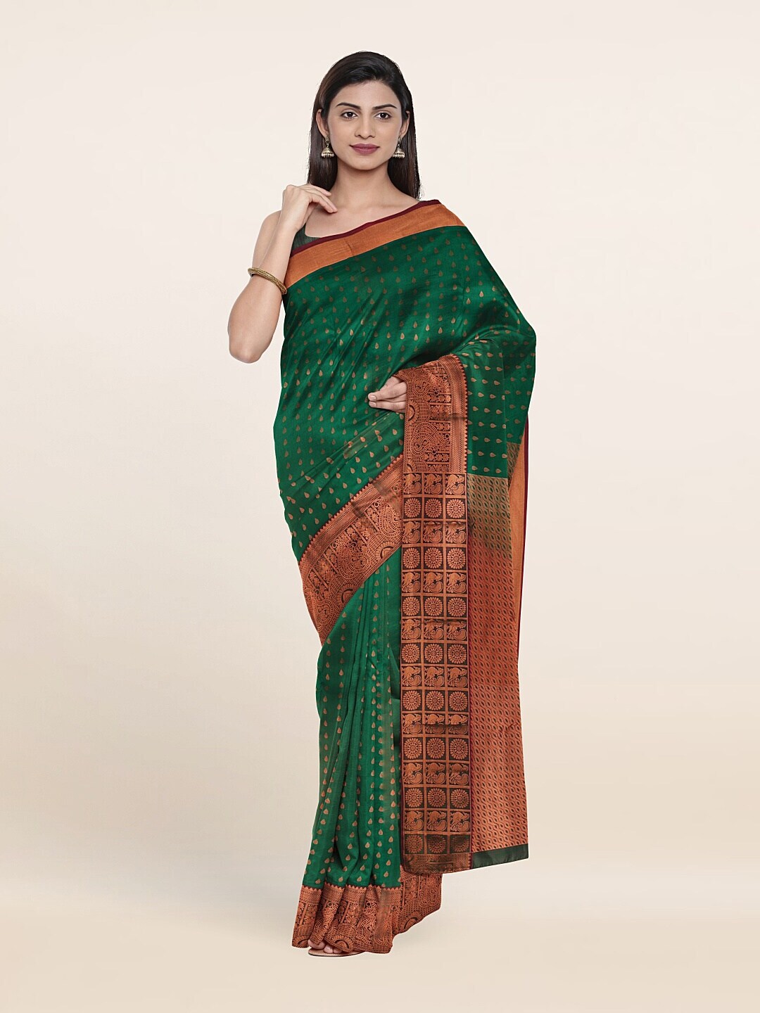 Pothys Woven Design Zari Pure Silk Saree Price in India