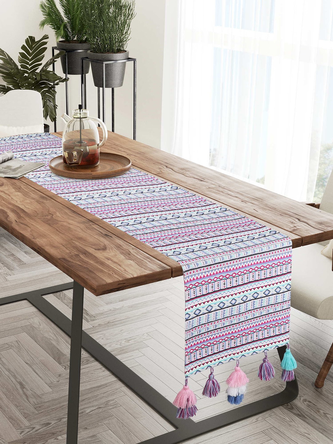 Mezposh 6 Seater Printed Table Runners Price in India